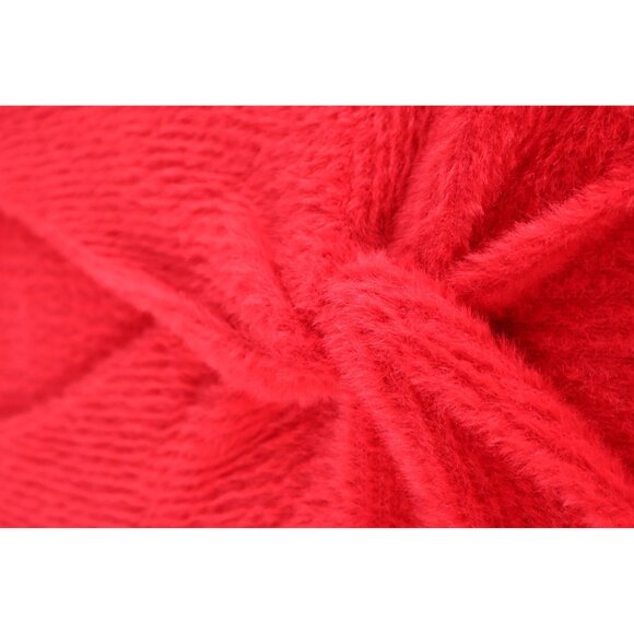 No Boundaries‎ Red Faux Fur Twist Front Sweater Size  XL (16-18) - Picture 9 of 13